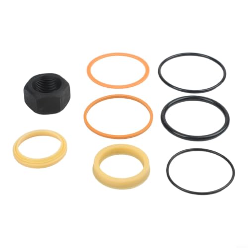Hydraulic Lift Cylinder Seals Kit,7135489 Lift Hydraulic Cylinder Seal Kit For Bobcat 324 S530 S570 S590 T590 E16 Models For Loader And Excavator Maintenance
