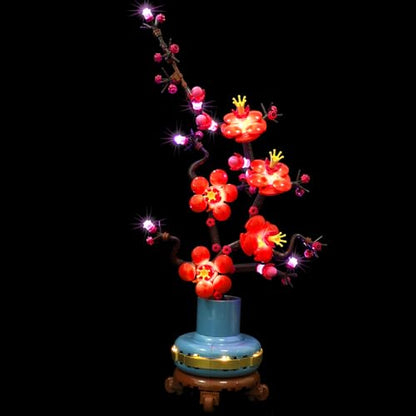 LED Light Kit for Lego Plum Blossom 10369 – Compatible with Lego Botanical Collection Plum Blossom Set, Lighting Set for Flower Model (NOT Included The Building Set) - color: Plum Blossom 10369