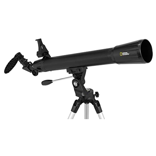 National Geographic 70mm Astronomical Refractor Telescope with Fully Coated Optics Adjustable Tripod and Astronomy App for Young Astronomers and Adult Sky Watchers