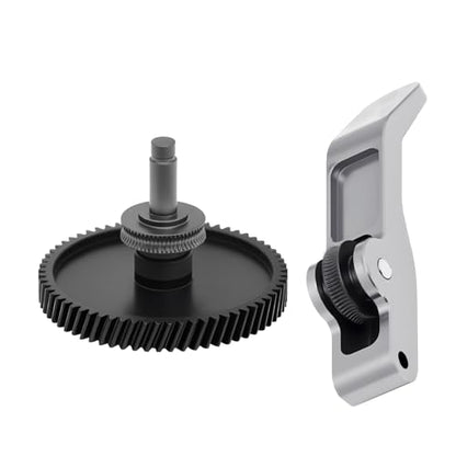 Upgrade Hardened Steel Extruder Gear Assembly Kit for Bambu Lab A1, Aluminum Alloy Handle Helical Gear Integrated Shaft Design DLC Coating Extruder Gear for A1, A1 Mini 3D Printer - style: for A1