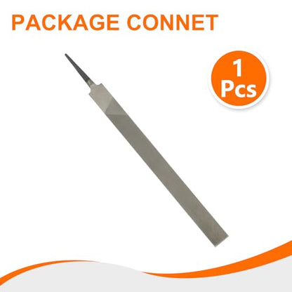 HARFINGTON Flat Medium Cut File 14" Double Cut Teeth High Carbon Steel Hand Rasp File without Handle for Metal Wood Deburring Removing - size: 14", style: Medium