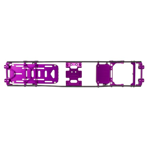 1/10 RC Crawler Metal Chassis Kit for Axial SCX10 II Rock Off Road Truck - color: Purple