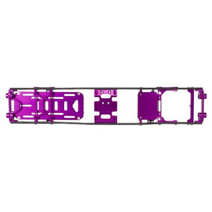 1/10 RC Crawler Metal Chassis Kit for Axial SCX10 II Rock Off Road Truck - color: Purple