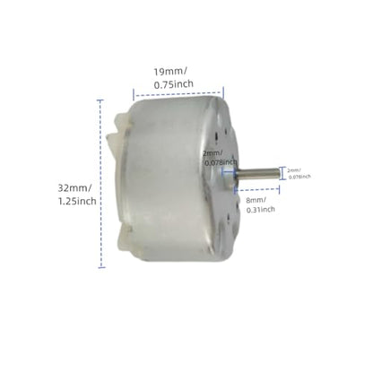 DC3.0V-12V Electric Micro Motor 6V-2700RPM 500TB-12560 Small DC Motor 2Pcs(12560)