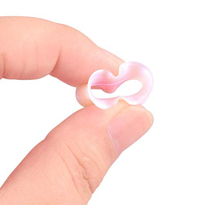 Oyaface 20 PCS Piercing Tunnel Set Soft/Hard Silicone Flesh Ear Plugs 2g-25mm Flexible Ear Stretching Gauge Expander - color: Lightpink(thin)