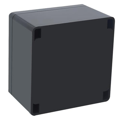 Junction Box IP65 Waterproof ABS Plastic Electrical Project Case Power Junction Boxes, Project Box with 4 PCS M16 Cable Glands 4.72x4.72x2.95 inch (120x120x75mm) - color: Black, size: 4.72"x4.72"x2.95"
