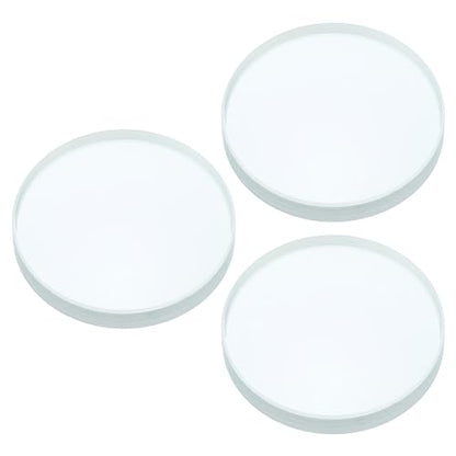 PATIKIL 4" (100mm) Focal Length Double Concave Lens, 3 Pack 40mm Diameter 6mm Height Glass Optically Polished Round Edges Lens for Physics Experiment, Clear