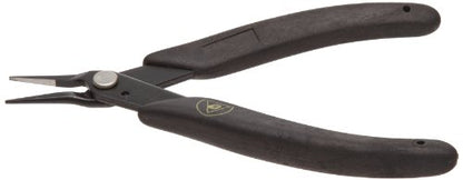 Xuron - 450SAS Tweezer Nose Pliers - Serrated, ESD Safe Grips - size: Serrated Static Control Grips