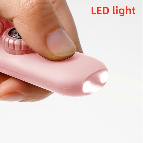Emergency Survival Safety Whistle，Whistle for Kids with Lanyard,Compass,Thermometer,Ideal for Kayaking, Boating, Hiking, Camping, Climbing - color: Light Pink 2pcs