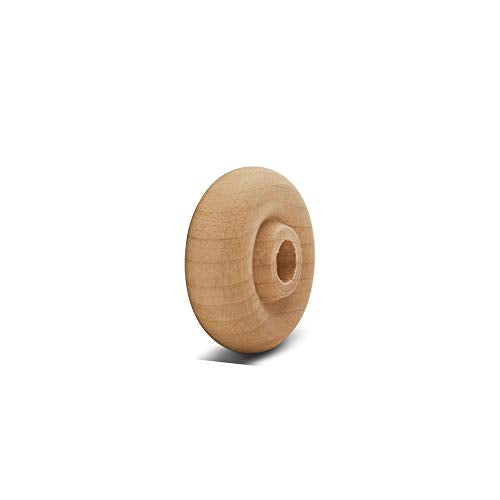 Classic Mini Wooden Wheels, Great for Crafts Too, 1 Inch Diameter, 3/8 Inch Thick, 1/4 Inch Hole, Pack of 100, by Woodpeckers - color: Pack of 100, size: 1 inch, 3/8 inch thick