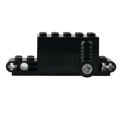 Pull Back Motor for Building Blocks Cars, 4 Pack, with Train Wheel and Axle, MOC Brick DIY Educational Toy Accessory