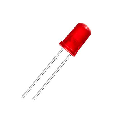 CHANZON 100 pcs 5mm Red Diffused LED Diode Lights(DC 2V 20mA) - color: G) Red-red (100pcs)