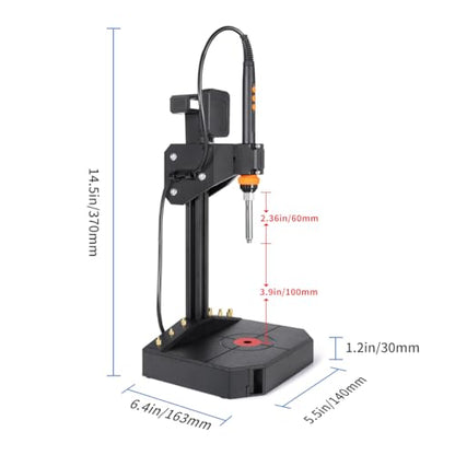 Vertical Heat Set Insert Tool with 90W Soldering Iron for 3D Printed Parts - color: Vertical Heat Pressing Machine