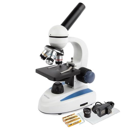 AmScope Rotating Monocular Compound Microscope, 40X-1000X Magnification - style: M158C-E