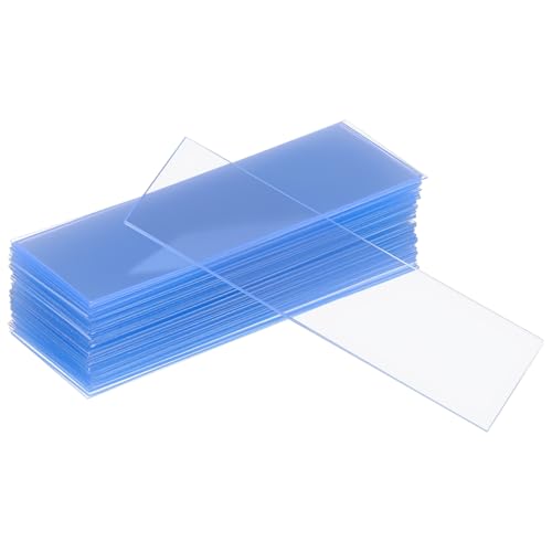 Mobestech Clear Optical Microscope Slides Plastic Blank Slides for Lab Samples Pre-Cleaned Disposable Slides for Urine Tests Chemical Analysis Classroom Science 2.95 X 0.98 X 0.03 in
