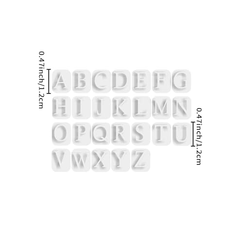Xaekicr 26PCS Alphabet Polymer Clay Cutters Set – Uppercase Letter Clay Cutters for Polymer Clay Molds, Clay Tools for DIY Crafts, Leather, Baking - color: F color