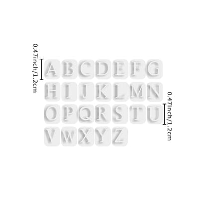 Xaekicr 26PCS Alphabet Polymer Clay Cutters Set – Uppercase Letter Clay Cutters for Polymer Clay Molds, Clay Tools for DIY Crafts, Leather, Baking - color: F color