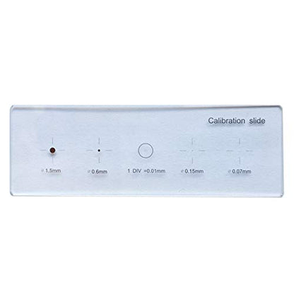 0.01mm Dot Crosshair Microscope Camera Slide Multifunction Plate Reticle Accurate Calibration Slide Ruler Stage Micrometer