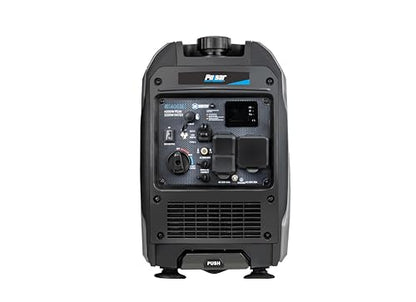 Pulsar Products GX400BN, 4000W Portable Ultra-Quiet Dual Fuel & Parallel Capability, RV-Ready, Handle & Wheels, with CO - style: 4000 Watts + Dual Fuel + Wheel Kit + RV Ready + CO Shutdown