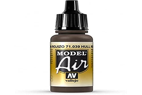 Vallejo Hull Red Paint, 17ml - color: Hull Red, size: 0.57 Fl Oz (Pack of 1)