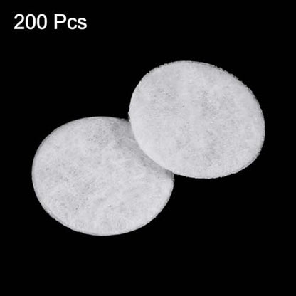 HARFINGTON 200pcs Round Felt Circles, 10mm 3/8" Pre Cut Felt Craft Pads Non-Woven Mini Felt Fabric Circles for DIY Sewing Handcraft Cut Projects Craft Finishing, White - color: White, size: 10mm