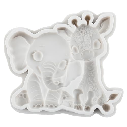 Forest Animal Polymer Clay Mold Giraffe Elephant Silicone Molds - color: Style H