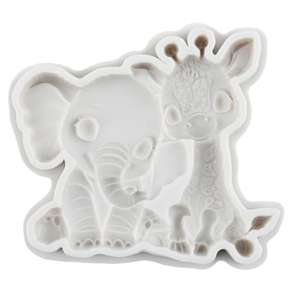 Forest Animal Polymer Clay Mold Giraffe Elephant Silicone Molds - color: Style H