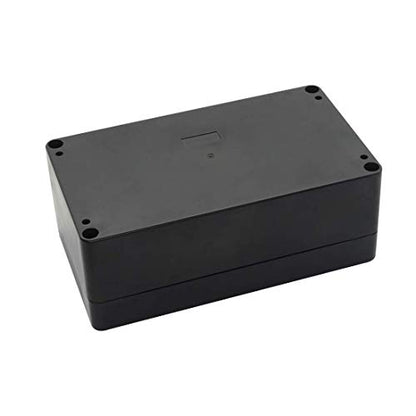 LeMotech Project Box ABS Plastic Junction Box IP65 Waterproof Electrical Boxes Universal Enclosure Black 6.2X 3.5X 2.4 inch (158x90x60mm)（Pack of 2） - color: Black (2 packs), size: 6.2" x 3.5" x 2.4"