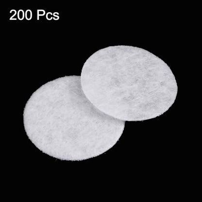 HARFINGTON 200pcs Round Felt Circles, 15mm 5/8" Pre Cut Felt Craft Pads Non-Woven Mini Felt Fabric Circles for DIY Sewing Handcraft Cut Projects Craft Finishing, White - color: White, size: 15mm