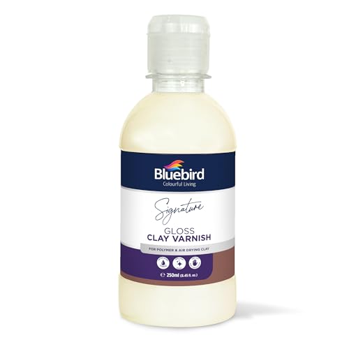 Bluebird Signature Air Dry Clay Glaze - Air Dry and Polymer Clay Varnish, Prevents Cracking and Scratches (8.5 Fl Oz) - size: 8.5 Fl Oz
