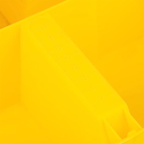 Bucket Boss - Bucket Stacker Small Parts Organizer, Bucket Organization (15051) , Yellow - size: 1 Count (Pack of 1)