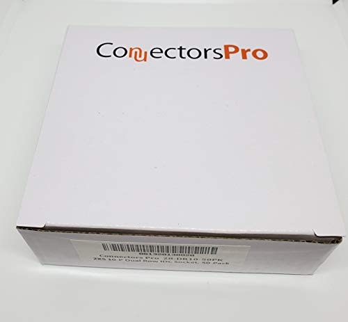 PC Accessories - Connectors Pro 50-Pack 2X5 10P 2.54mm Dual Rows IDC Sockets for Flat Ribbon Cable, 10 Pins FC Female Connector