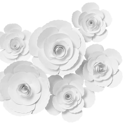 Hampton Art Little Crate of Paper Flower Kit, White, 185Pc, Paper Flower Kit, Making Bouquet Craft Kits for Adults, Craft Making Kit