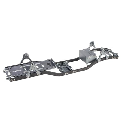 1/10 RC Crawler Metal Chassis Kit for Axial SCX10 II Rock Off Road Truck - color: Gray