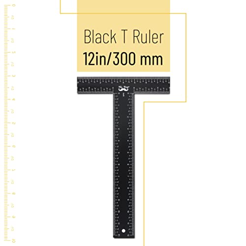 Mr. Pen - T Square, T Ruler, 12 inch Metal Ruler, T Square Ruler - size: 12 inch