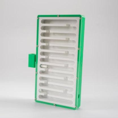 Ant nest for observing The Behavior of Ants, The nest is Equipped with ant Feeding System and 3 Openings of 10mm in Diameter, The nest is Equipped with Three Sizes of 10mm, 15mm and 20mm connectors.