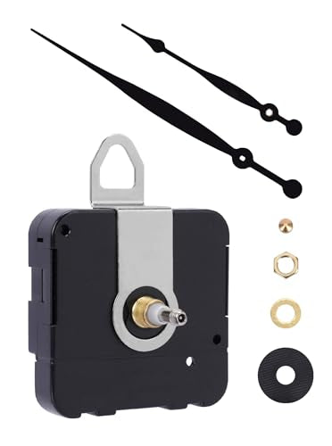 High Torque Clock Movement Kit, Long Shaft Mechanism with 8 inch Hands - size: Thread Length: 0.26 inch