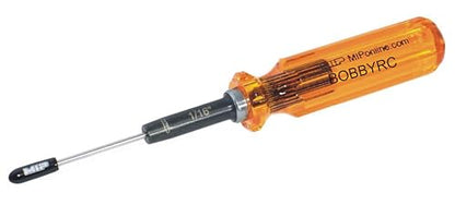 MIP 9201 Standard Hex Screwdriver RC Tools Kit 1/16" – Precision Hexagon Screwdriver for RC Cars, Quadcopter, Helicopter, and FPV Racing Drone Models - size: 1/16"