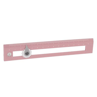 Drawing Compass Ruler, 2 in 1 Straightedge Learning Tool with Adjustable Compass Point for Home School Classroom Office Supplies (Pink) - color: Pink