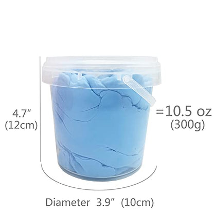 Air Dry Modeling Clay 10.5 oz Ultra Light Soft Magic Clay DIY Moulding Dough Primary Colors for Adults Kids Art Craft Kit Blue - color: Blue