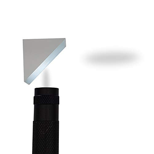 25 mm Glass Right Angle Triangle Prism, Coated Reflecting Prism, Right Angle Prism Mirror, Component for Precision Optical Instruments - size: 25 mm x 25 mm x 25 mm