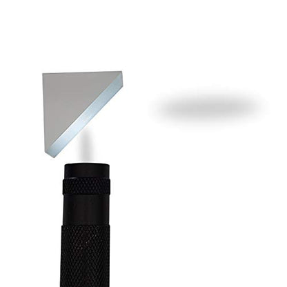 25 mm Glass Right Angle Triangle Prism, Coated Reflecting Prism, Right Angle Prism Mirror, Component for Precision Optical Instruments - size: 25 mm x 25 mm x 25 mm