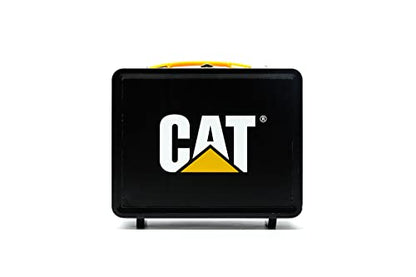 CAT Construction Toys, Store N Go Playset - Tin Travel Case Transforms into Multi-Level Worksite, Includes 2 Little Machines Vehicles & 10 + Accessories, Portable STEM Toy for Kids Ages 3 + - style: Store N Go Playset
