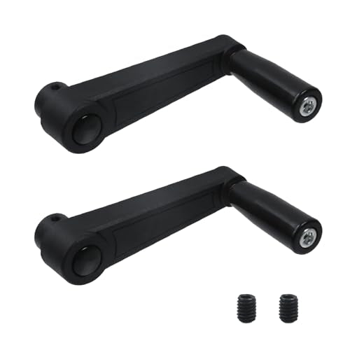 2Pcs 5" Length Foldable Crank Handle for Industrial Machine Tools - style: HD-12mm/2 Pcs