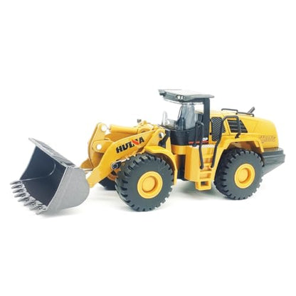 Bulldozer Toys for Boys Heavy-Duty Metal Loader Vehicle Sand/Beach Toy with Functional Arm and Bucket,Realistic Perfect for Sandbox Indoor/Outdoor Play Die Cast Construction Model - style: Bulldozer model