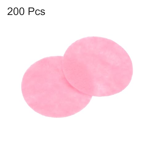 HARFINGTON 200pcs Round Felt Circles, 25mm 1" Pre Cut Felt Craft Pads Non-Woven Mini Felt Fabric Circles for DIY Sewing Handcraft Cut Projects Craft Finishing, Pink - color: Pink, size: 25mm