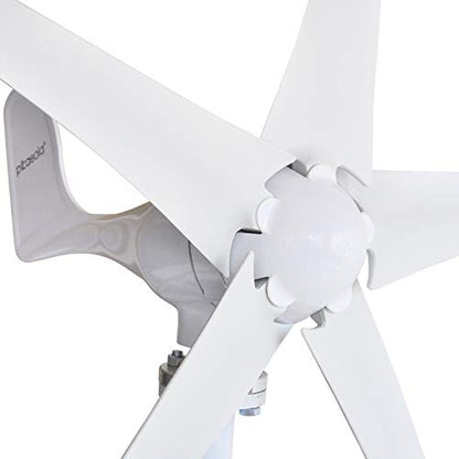 Wind Turbine Generator Kit 400W 24V with 5 Blade, Wind Generator Kit with Charge Controller, Wind Power generator for Marine, RV, Home, Windmill Generator Suit for Hybrid Solar Wind System