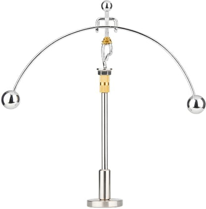 Sunnytech Steel Physics Toy Kinetic Art Balance Toy Balancing Decompressive Science Psychology Home Office Toy for Desk Decor Golden Pants Hercules WJ149 - style: WJ149