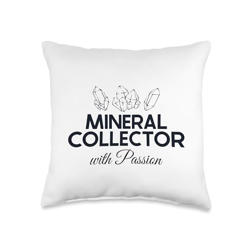 Best Rocks And Minerals Guide Kit Collection Gifts Collecter with Passion Geologist Mineral Collector Throw Pillow, 16x16, Multicolor - size: 16x16