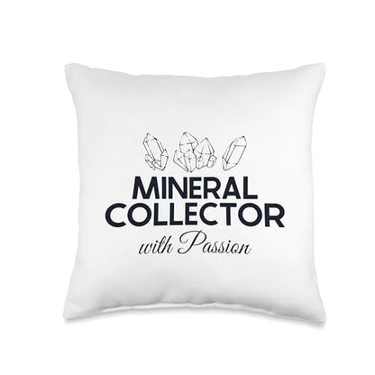 Best Rocks And Minerals Guide Kit Collection Gifts Collecter with Passion Geologist Mineral Collector Throw Pillow, 16x16, Multicolor - size: 16x16